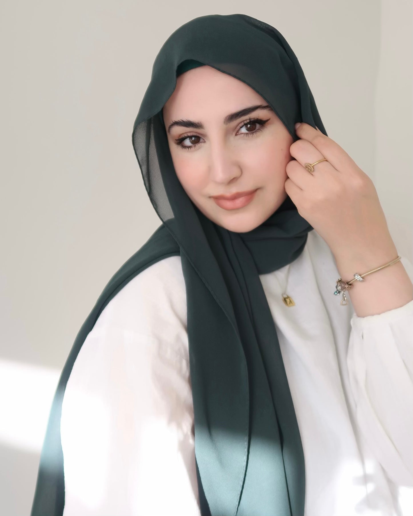 zümrüt - Şifon & Ninja Kap