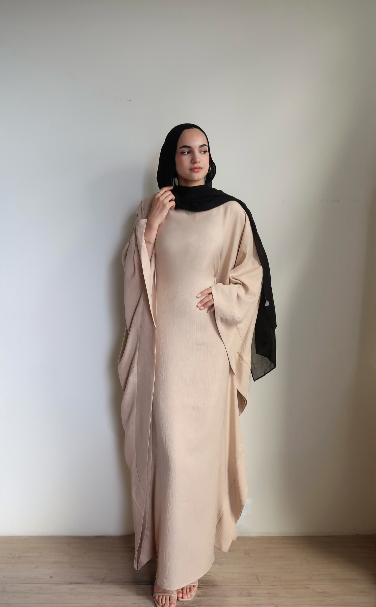 Linen Butterfly Abaya