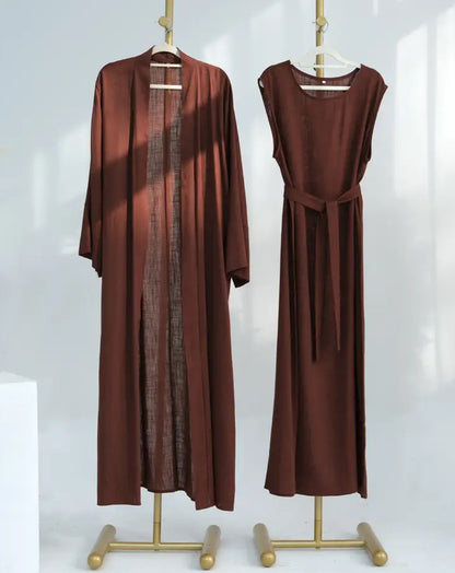 Dahlia Abaya Set - Coffee