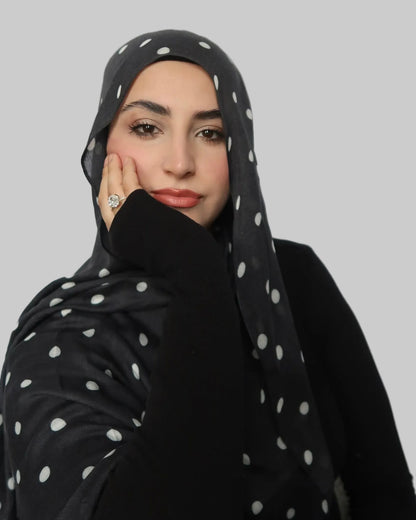 Charcoal Polka Dot