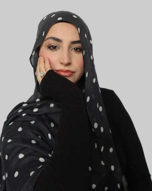 Charcoal Polka Dot
