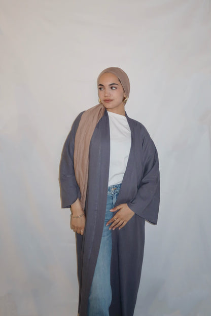 Dahlia abaya set - Denim