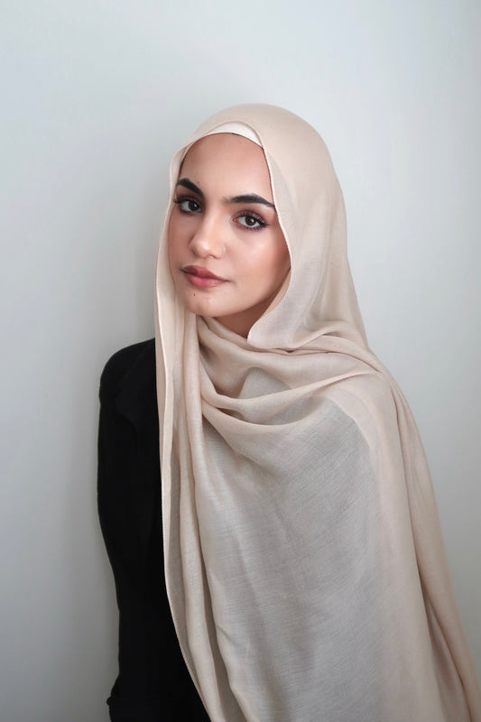 Pearl milk woven modal set
