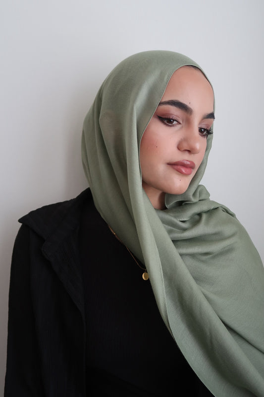 Artichoke green woven modal set