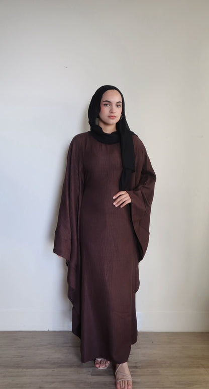 Linen Butterfly Abaya