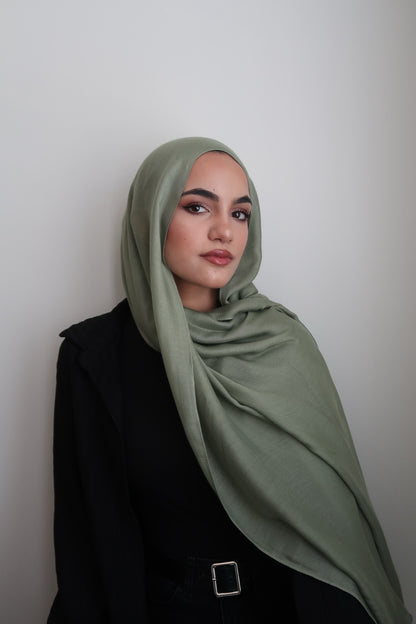 Artichoke green woven modal set
